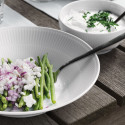 Тарелка глубокая 24см коллекции White Fluted бренда Royal Copenhagen