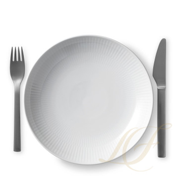Тарелка 20см коллекции White Fluted бренда Royal Copenhagen