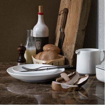 Тарелка 20см коллекции White Fluted бренда Royal Copenhagen