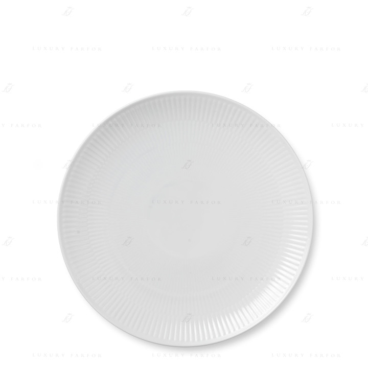 Тарелка главная 27см коллекции White Fluted бренда Royal Copenhagen