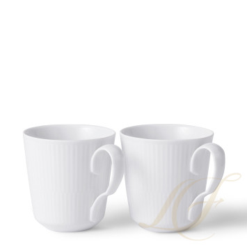 Кружка 0,28л, 2шт. коллекции White Fluted бренда Royal Copenhagen