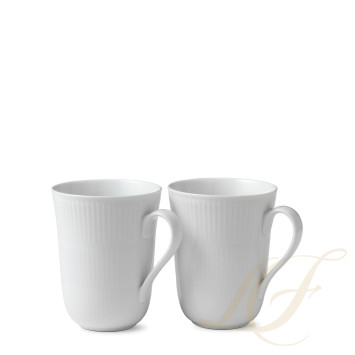Кружка 0,33л, 2шт. коллекции White Fluted бренда Royal Copenhagen