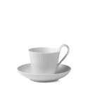 Чашка с блюдцем 0,25л коллекции White Fluted бренда Royal Copenhagen