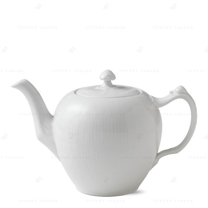 Чайник 1л коллекции White Fluted бренда Royal Copenhagen