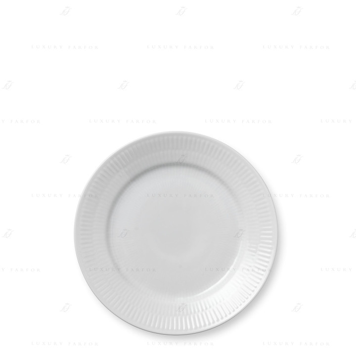 Тарелка десертная 19см коллекции White Fluted бренда Royal Copenhagen
