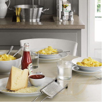 Тарелка главная 27см коллекции White Fluted бренда Royal Copenhagen