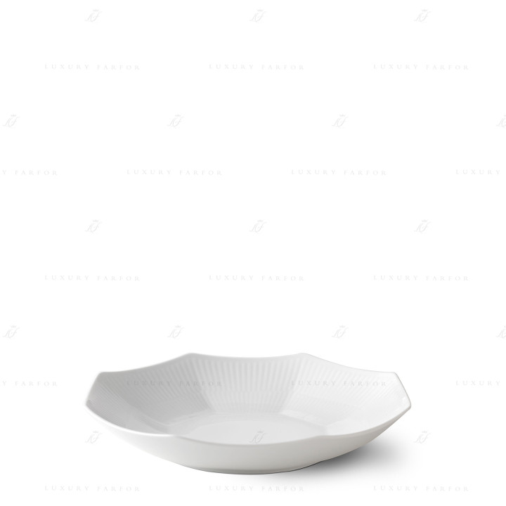 Салатник 25см коллекции White Fluted бренда Royal Copenhagen