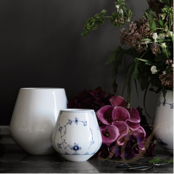 Ваза 21см коллекции White Fluted бренда Royal Copenhagen