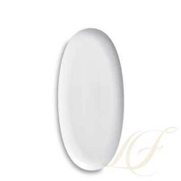 Блюдо овальное 37х17см коллекции White Fluted бренда Royal Copenhagen