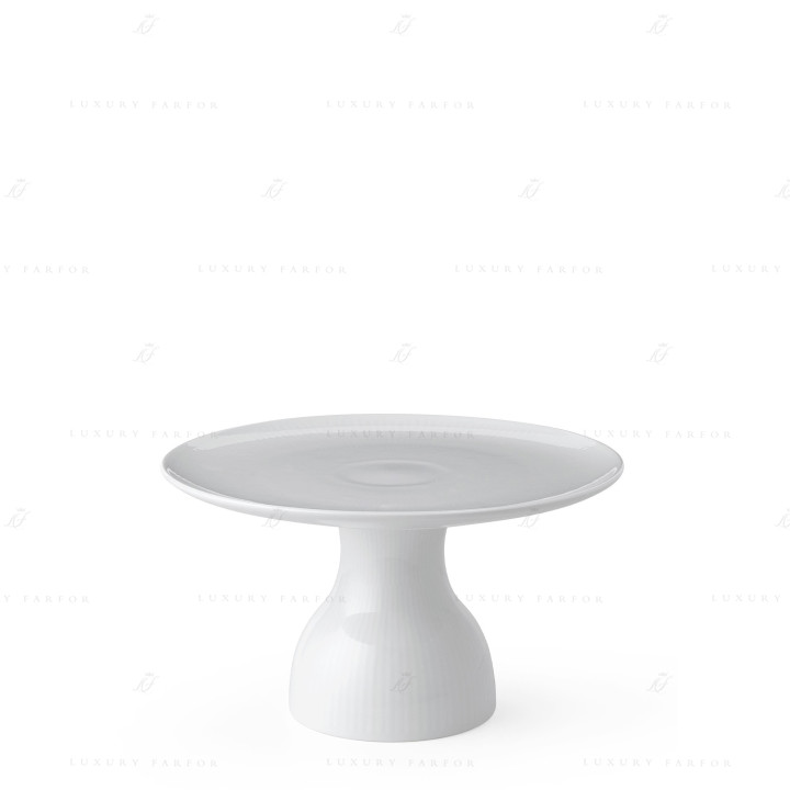 Блюдо на ножке 20см коллекции White Fluted бренда Royal Copenhagen