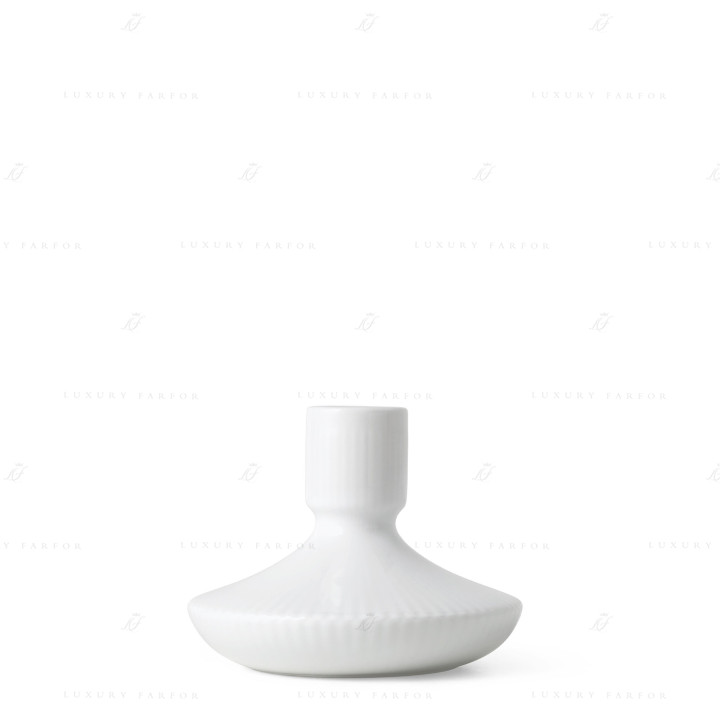 Подсвечник 8см коллекции White Fluted бренда Royal Copenhagen