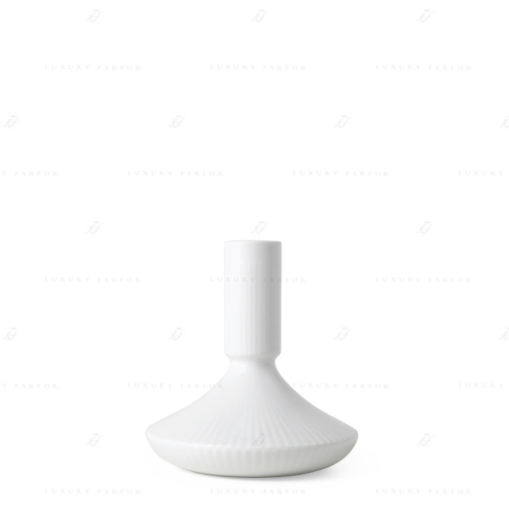 Подсвечник 12см коллекции White Fluted бренда Royal Copenhagen