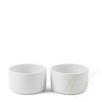 Форма для суфле 9см, 2шт. коллекции White Fluted бренда Royal Copenhagen