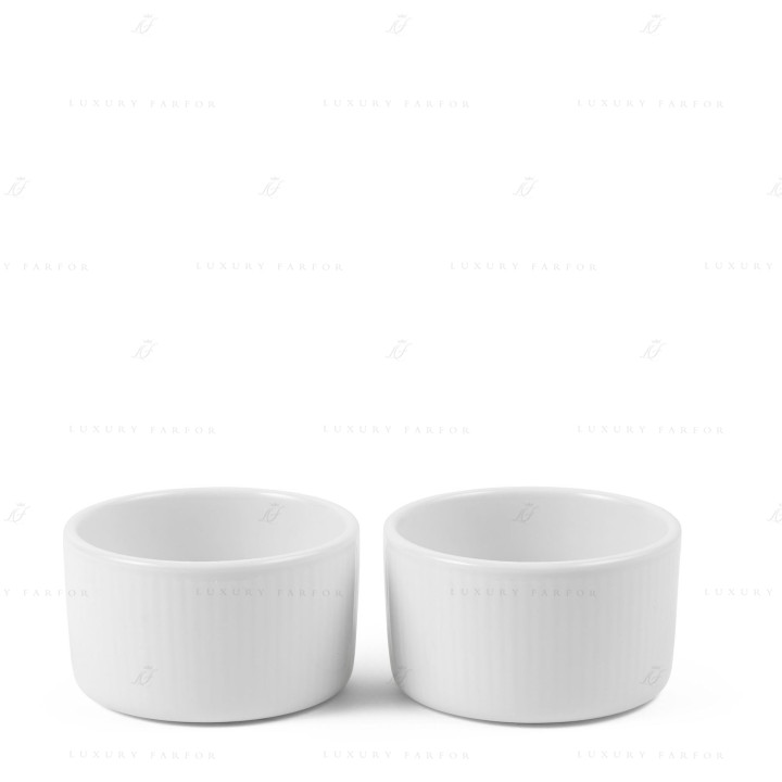 Форма для суфле 9см, 2шт. коллекции White Fluted бренда Royal Copenhagen