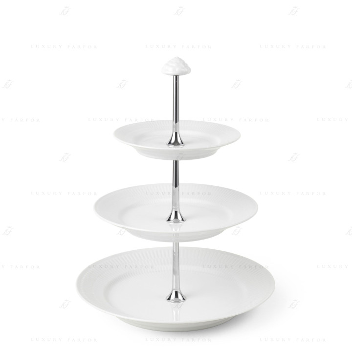 Этажерка 35см коллекции White Fluted бренда Royal Copenhagen
