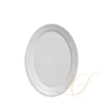 Блюдо овальное 28см коллекции White Fluted Half Lace бренда Royal Copenhagen