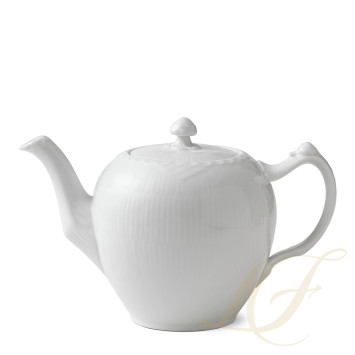 Чайник 1л коллекции White Fluted Half Lace бренда Royal Copenhagen