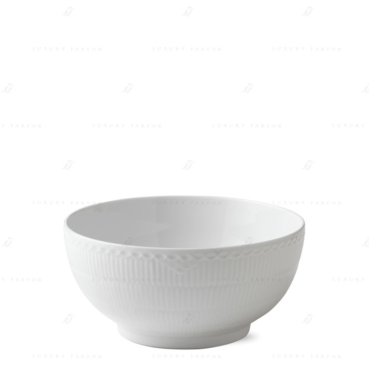 Чаша 3,1л коллекции White Fluted Half Lace бренда Royal Copenhagen