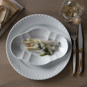 Тарелка главная 27см коллекции White Fluted Half Lace бренда Royal Copenhagen