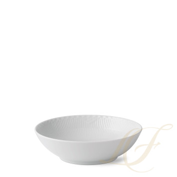 Салатник 21см коллекции White Fluted Half Lace бренда Royal Copenhagen