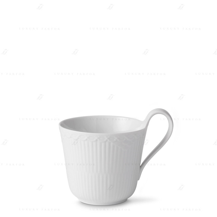 Кружка 0,33л коллекции White Fluted Half Lace бренда Royal Copenhagen