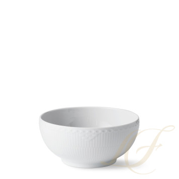 Чаша 18см коллекции White Fluted Half Lace бренда Royal Copenhagen