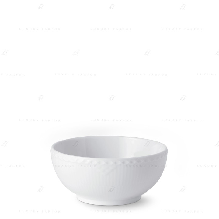 Чаша 0,73л коллекции White Fluted Half Lace бренда Royal Copenhagen