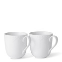 Кружка 0,37л, 2шт. коллекции White Fluted Half Lace бренда Royal Copenhagen
