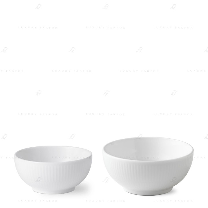 Чаша, 2шт. коллекции White Fluted Half Lace бренда Royal Copenhagen