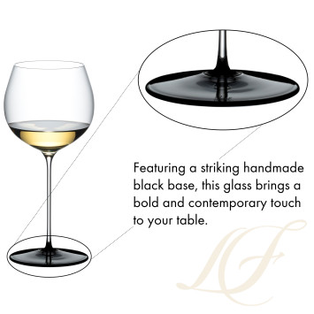 Бокал для белого вина Chardonnay 660мл коллекции Fatto A Mano Black Tie бренда Riedel