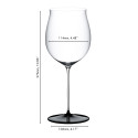 Бокал для красного вина Burgunder Grand Cru 1020мл коллекции Fatto A Mano Black Tie бренда Riedel