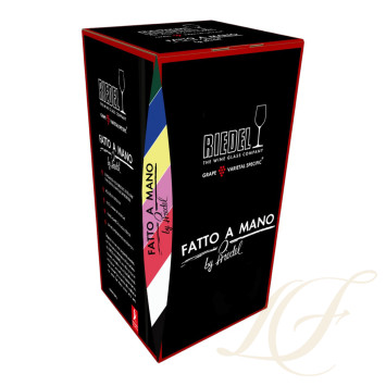 Бокал для красного вина Hermitage 670мл коллекции Fatto A Mano Black Tie бренда Riedel