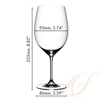 Бокал для красного вина Cabernet/Merlot 610мл, 8шт.  коллекции Vinum бренда Riedel