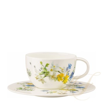 Чашка с блюдцем 0,30л коллекции Brillance Fleurs des Alpes бренда Rosenthal