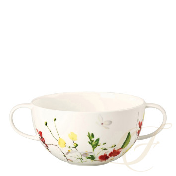 Чаша суповая с блюдцем 0,37л коллекции Brillance Fleurs Sauvages бренда Rosenthal