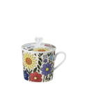 Кружка с крышкой 0,38л коллекции Home Flower Farm 