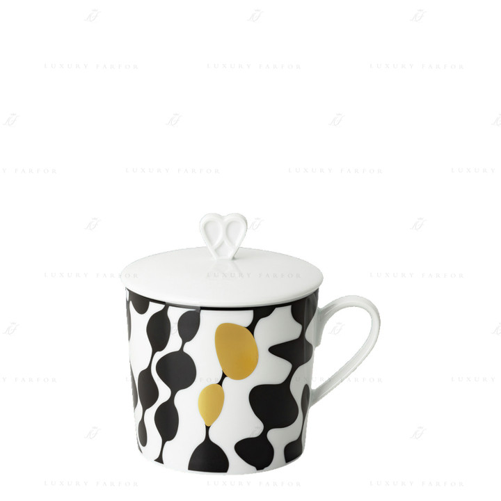 Кружка с крышкой 0,38л коллекции Home Monochrome 