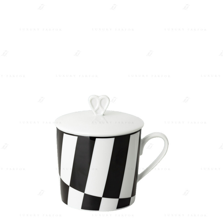 Кружка с крышкой 0,38л коллекции Home Monochrome 