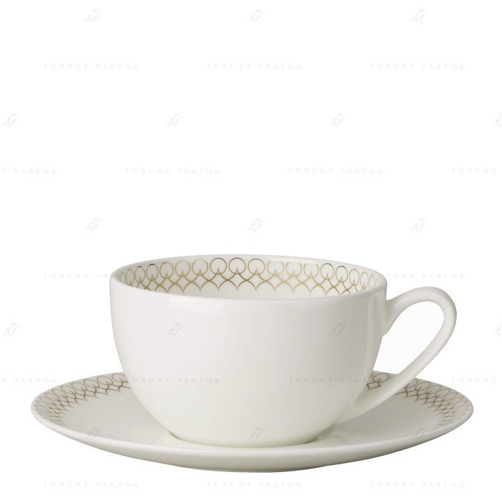 Чашка чайная с блюдцем 0,22л коллекции Jade Glam бренда Rosenthal