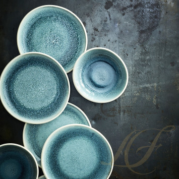 Тарелка 22см коллекции Junto Aquamarine бренда Rosenthal