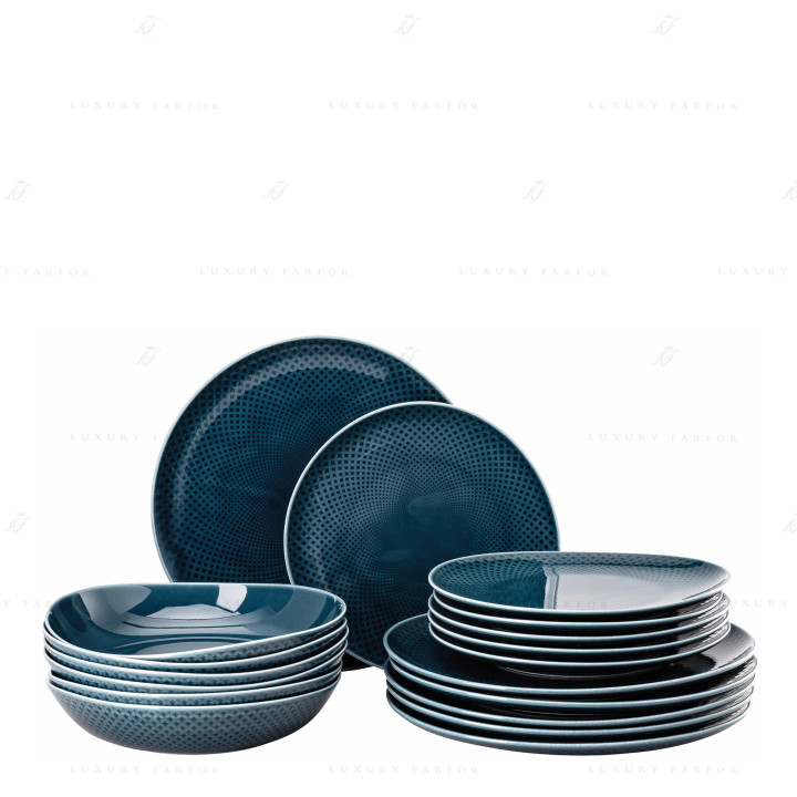 Набор из 18 предметов коллекции Junto Ocean Blue бренда Rosenthal