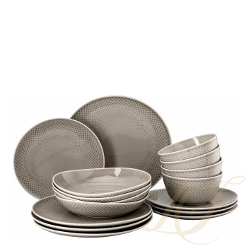 Набор из 16 предметов коллекции Junto Pearl Grey бренда Rosenthal
