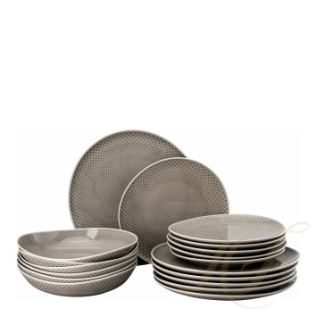 Набор из 18 предметов коллекции Junto Pearl Grey бренда Rosenthal
