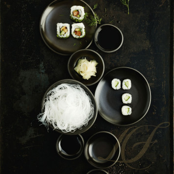 Тарелка 22см коллекции Junto Slate Grey бренда Rosenthal