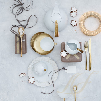 Чайный сервиз на 6 персон коллекции TAC Skin Gold бренда Rosenthal
