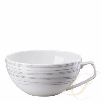 Чашка чайная с блюдцем 0,24л коллекции TAC Stripes 2.0 бренда Rosenthal