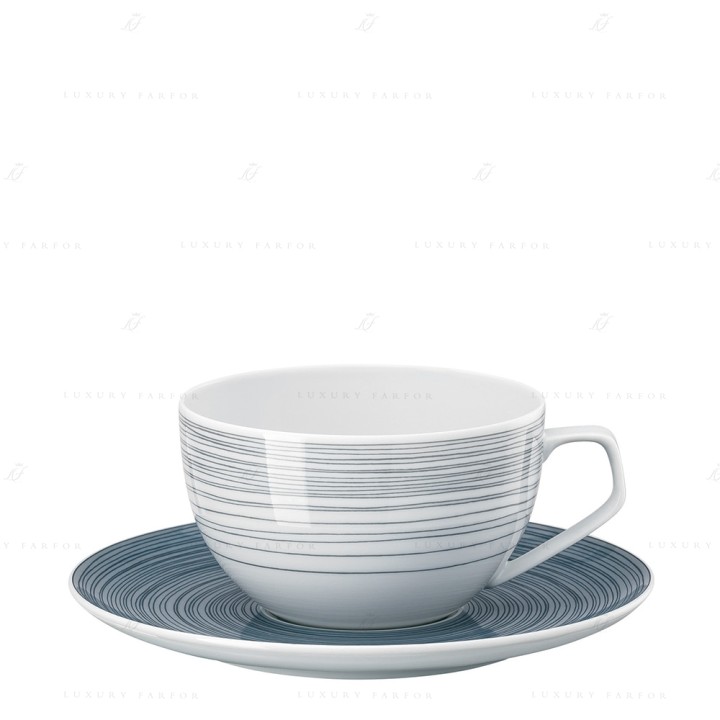 Чашка с блюдцем 0,30л коллекции TAC Stripes 2.0 бренда Rosenthal