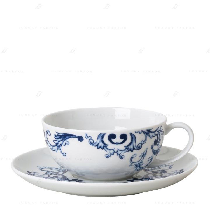 Чашка чайная с блюдцем 0,19л коллекции True Blue бренда Rosenthal
