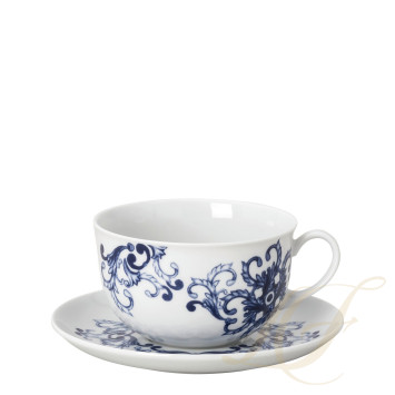 Чашка Café au Lait с блюдцем 0,3л коллекции True Blue бренда Rosenthal