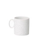 Чашка эспрессо с блюдцем 0,1л коллекции Barocco 92 Bianco бренда Rosenthal Versace